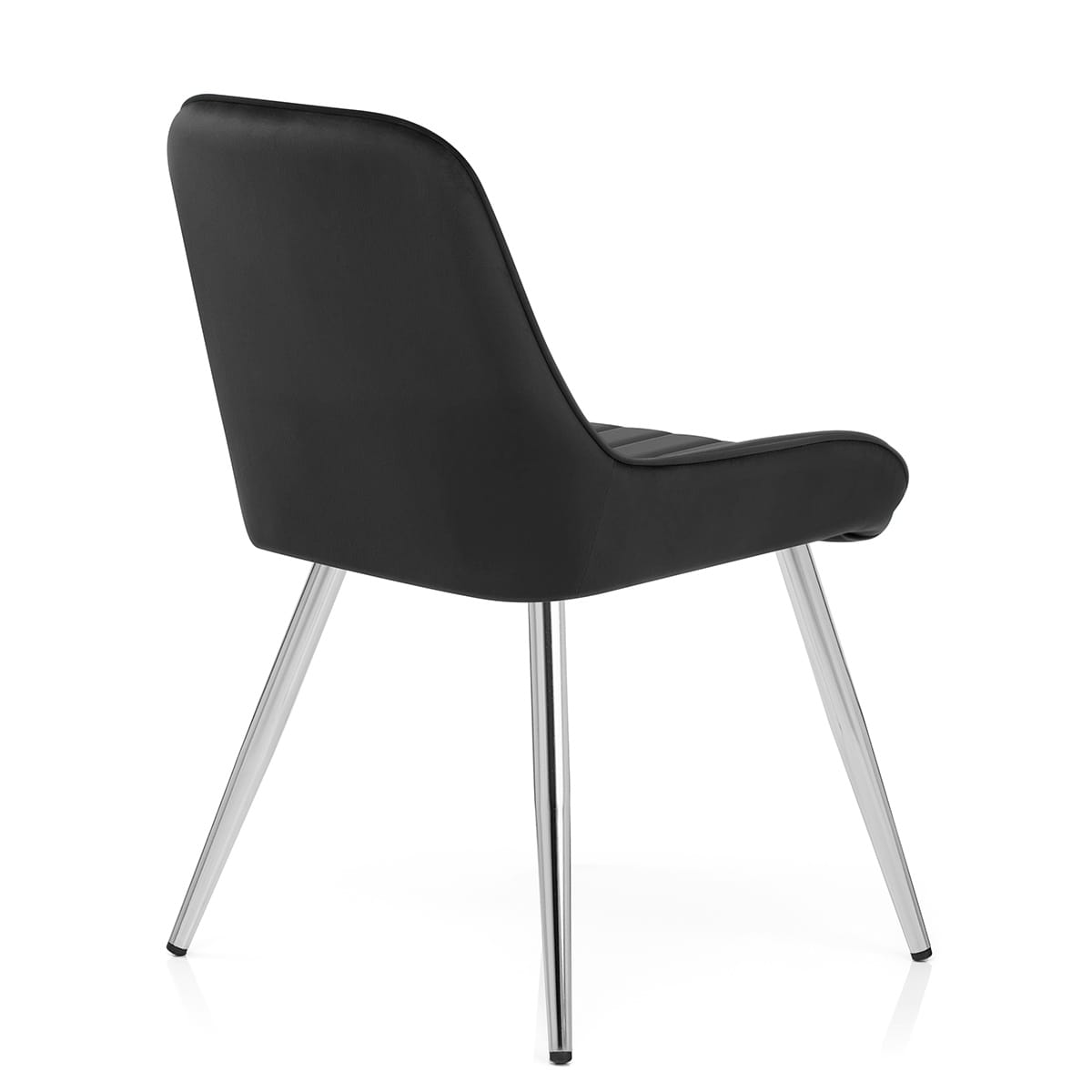 Mustang Chrome Chair Black Velvet