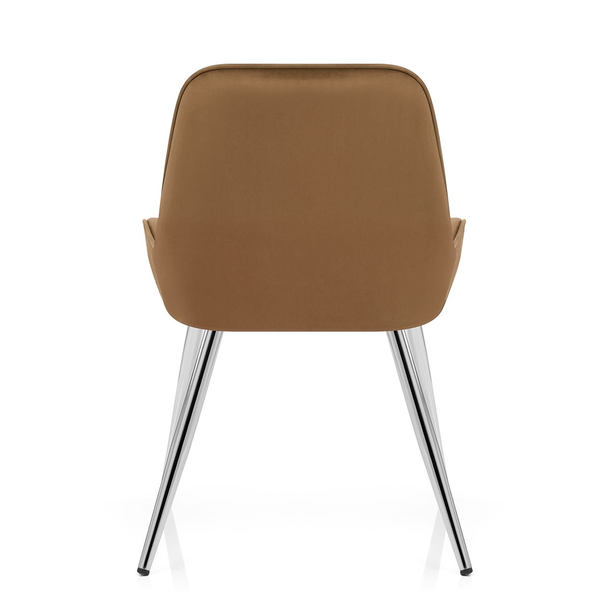 Mustang Chrome Chair Brown Velvet