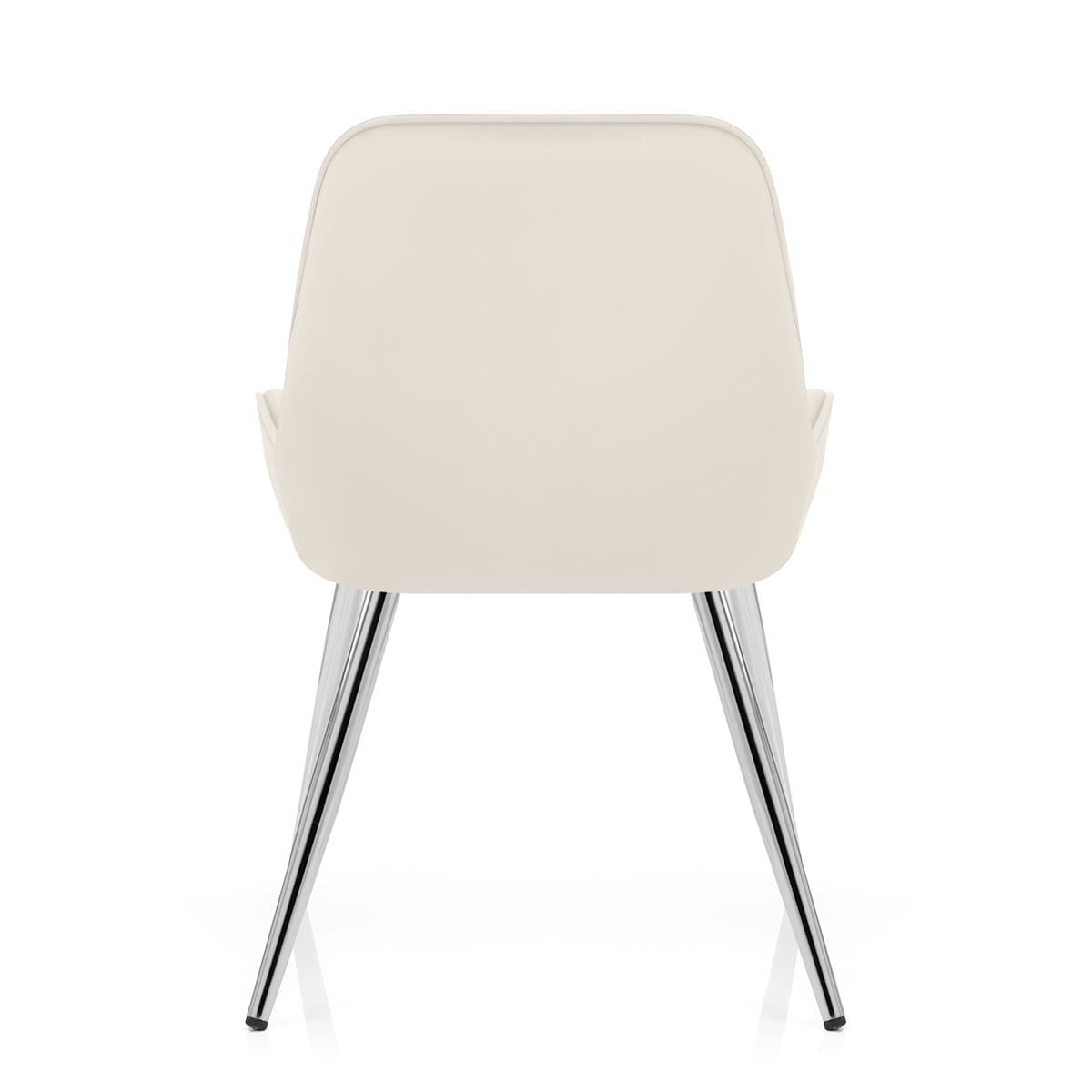 Mustang Chrome Chair Cream Velvet