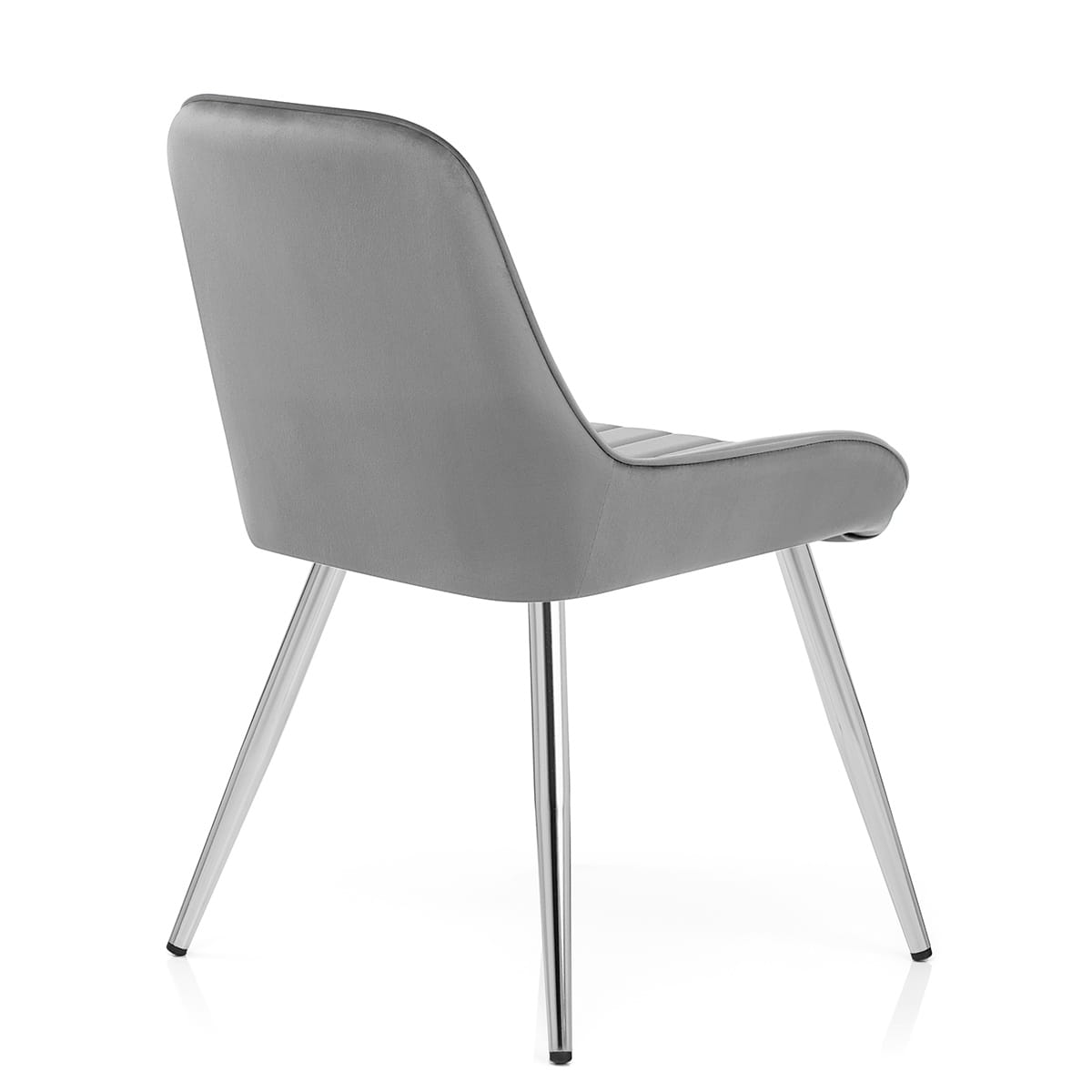 Mustang Chrome Chair Dark Grey Velvet