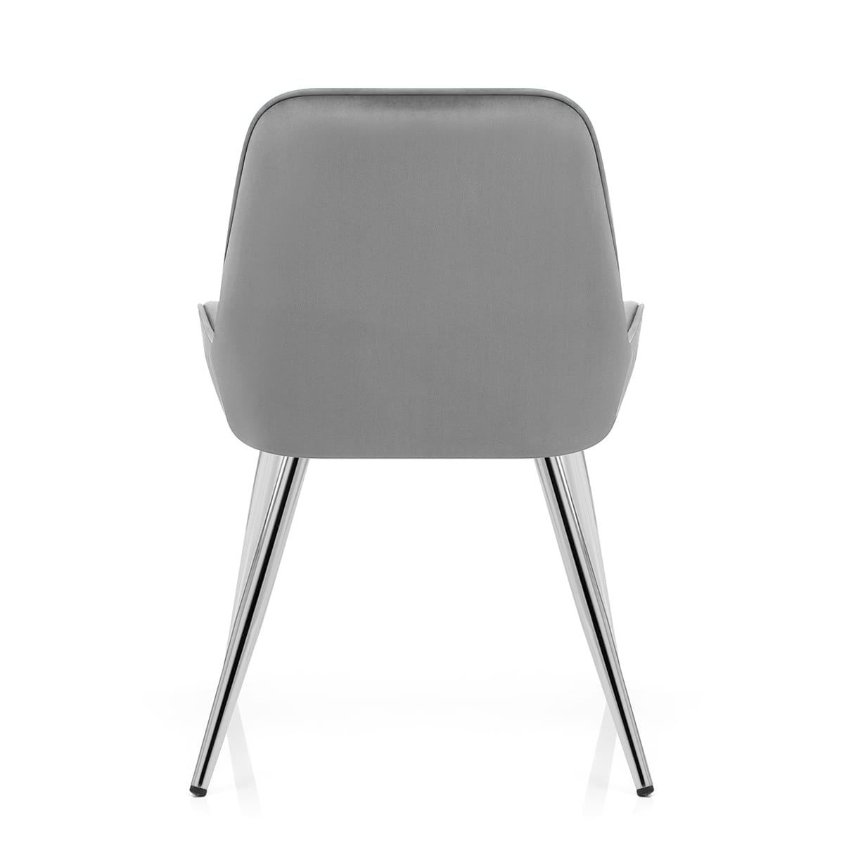 Mustang Chrome Chair Dark Grey Velvet