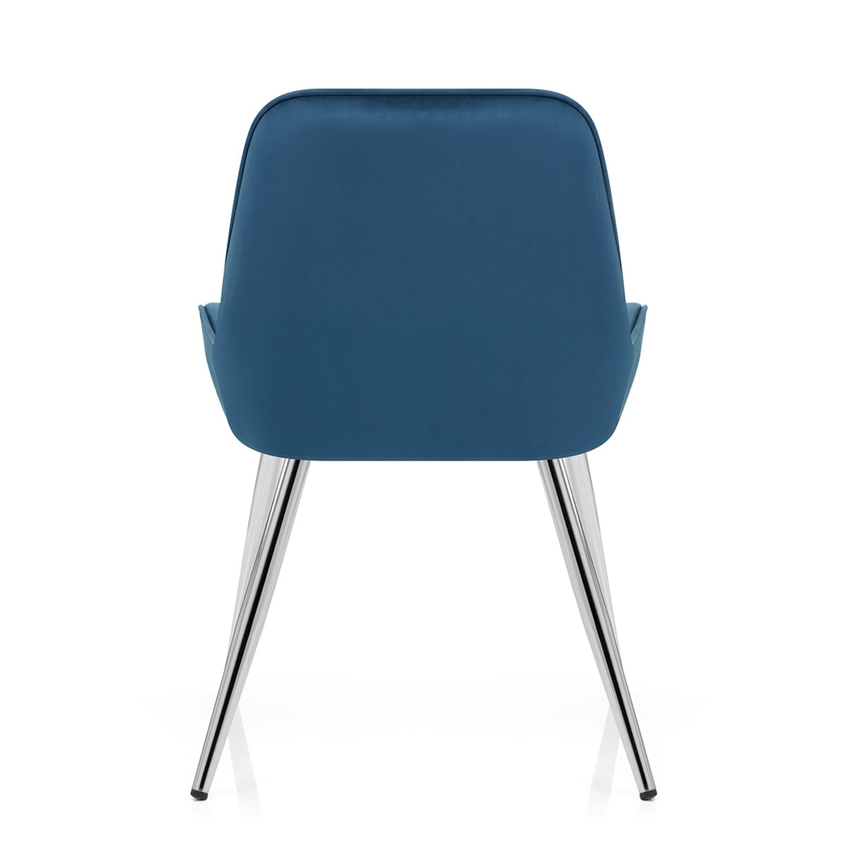Mustang Chrome Chair Midnight Blue Velvet