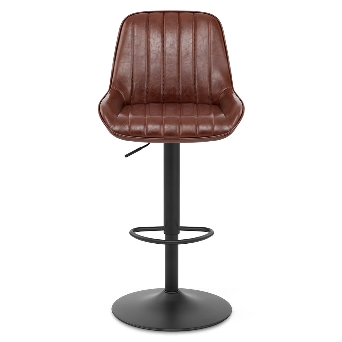 Mustang Gas Lift Bar Stool Antique Brown