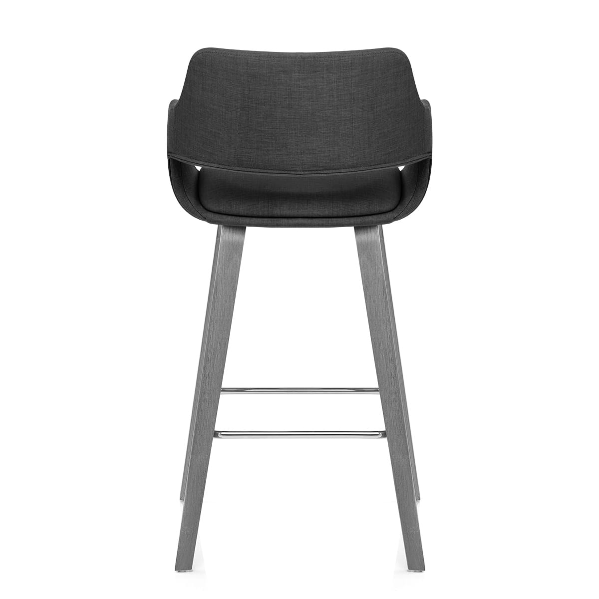 Nappa Bar Stool Charcoal Fabric