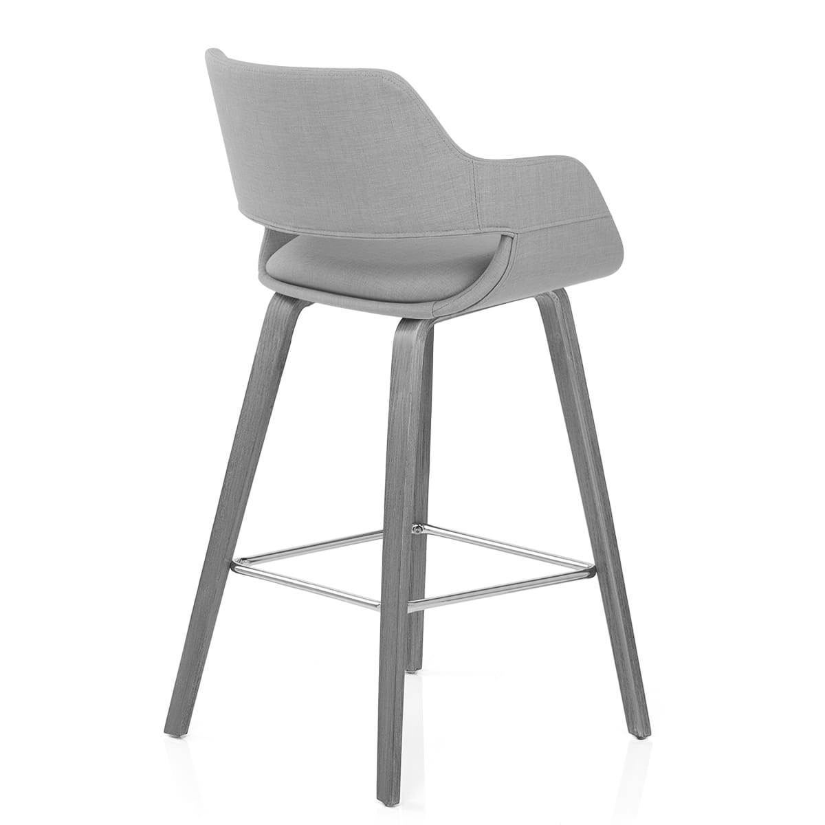 Nappa Bar Stool Grey Fabric