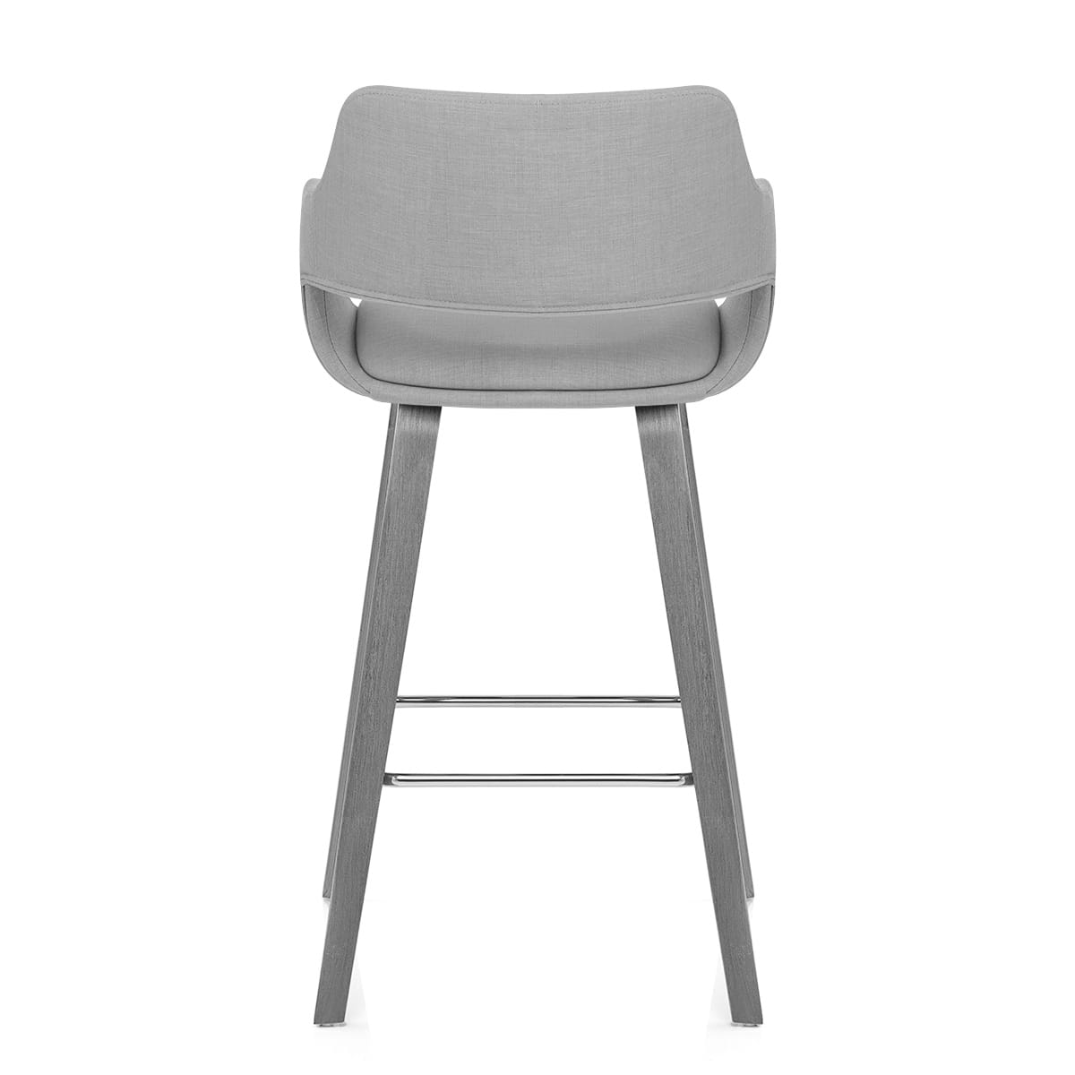 Nappa Bar Stool Grey Fabric