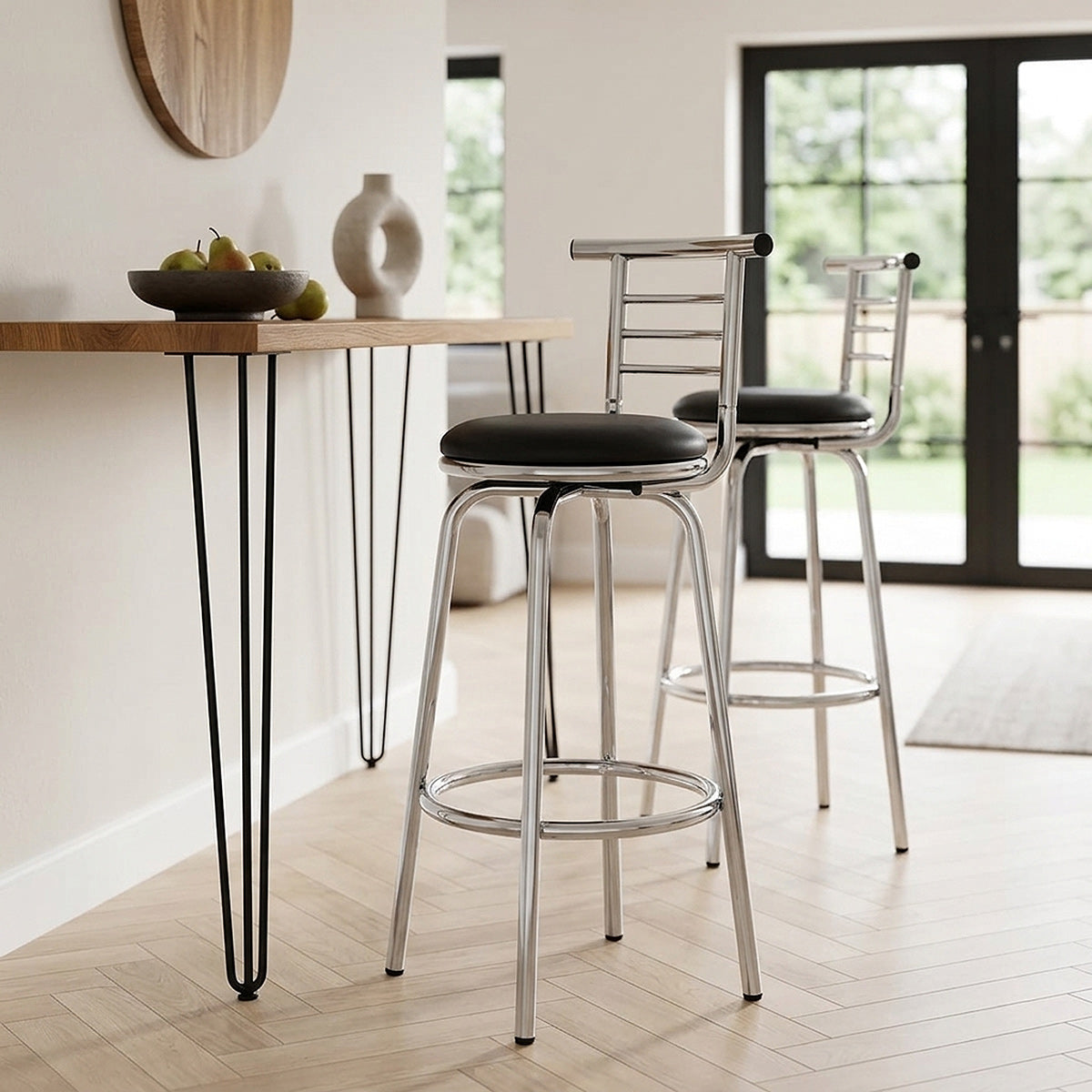 Narrow Back Bar Stool - Pack Of 2