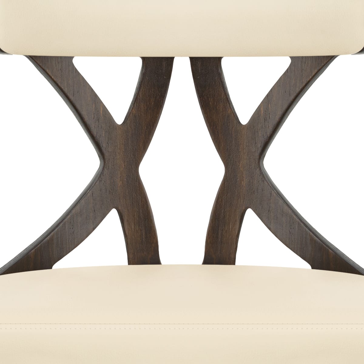 Nash Stool Dark Walnut & Cream