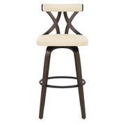 Nash Stool Dark Walnut & Cream