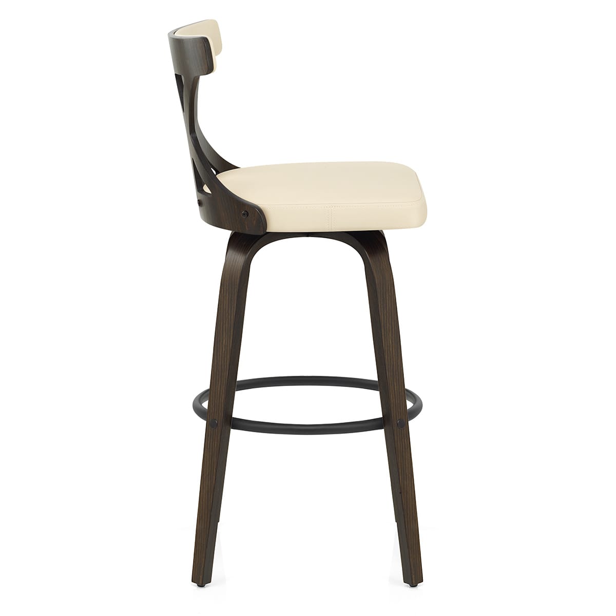 Nash Stool Dark Walnut & Cream