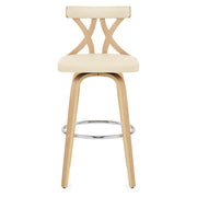 Nash Stool Wood & Cream