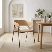 Nevada Oak Chair Cream