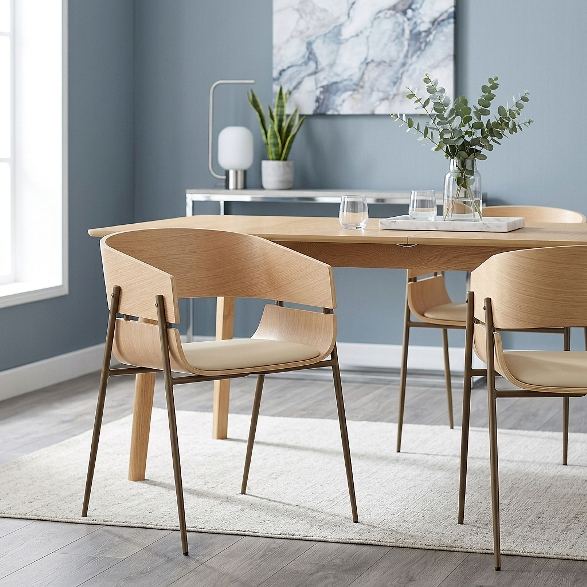 Nevada Oak Chair Cream