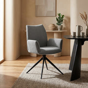 Neve Arm Chair Grey Fabric