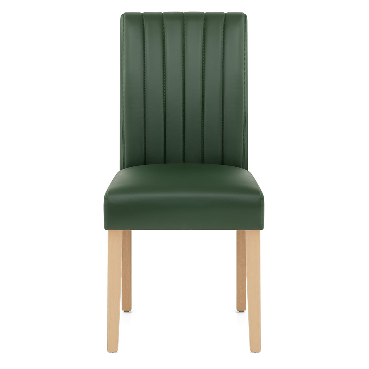 Newbury Real Leather Dining Chair Green
