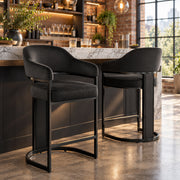 Niagara Bar Stool Black Velvet
