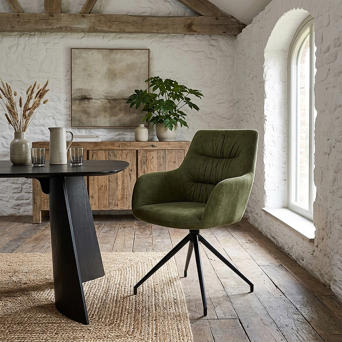 Nico Chair Green Velvet