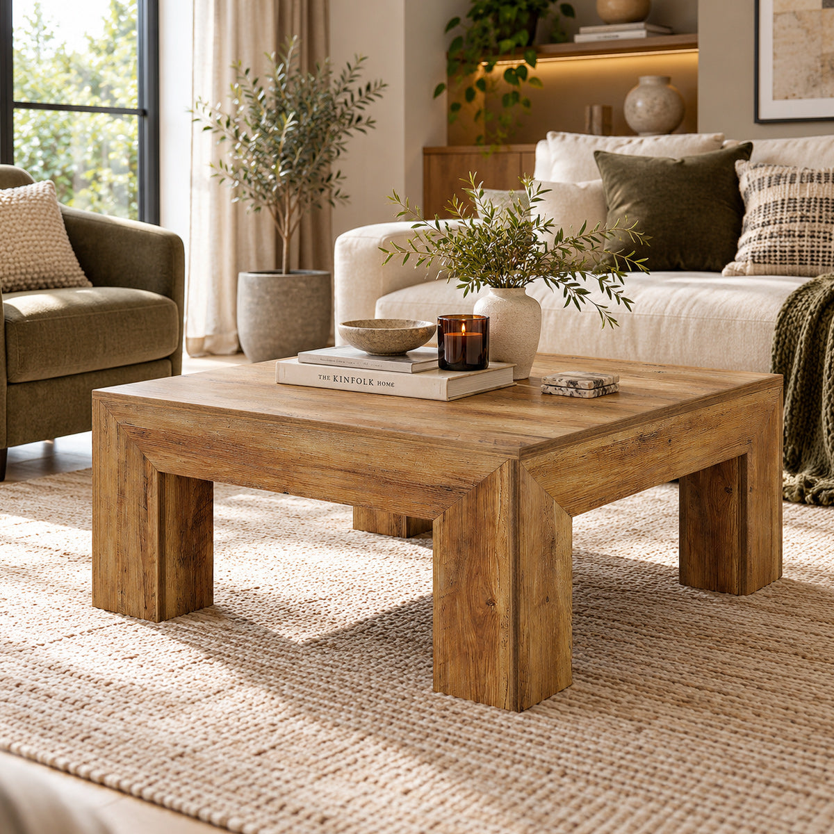 Nimbus 100cm Square Oak Coffee Table