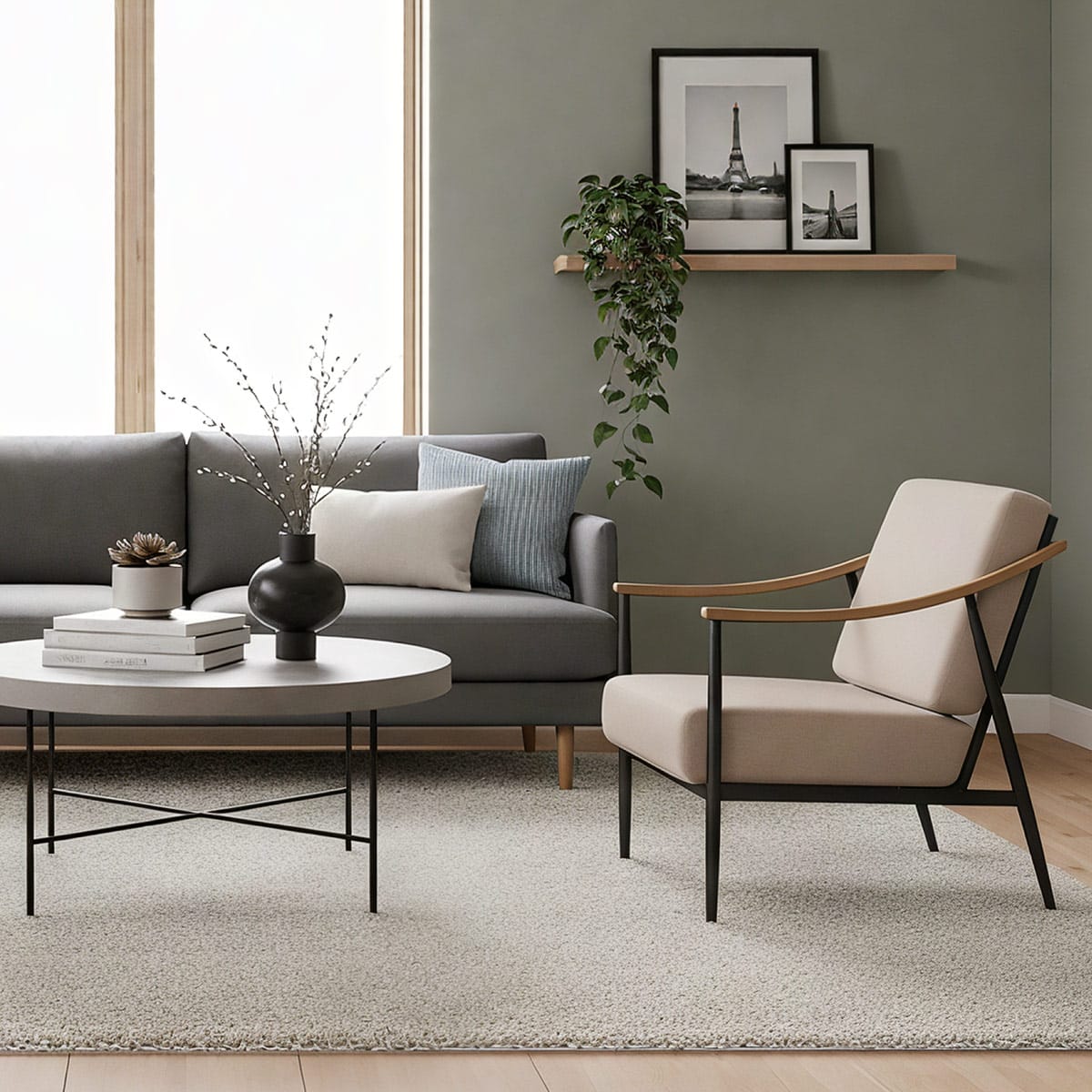 Nook Chair Tweed Fabric