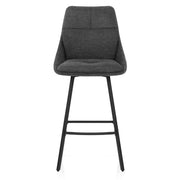 Nova Bar Stool Charcoal Fabric