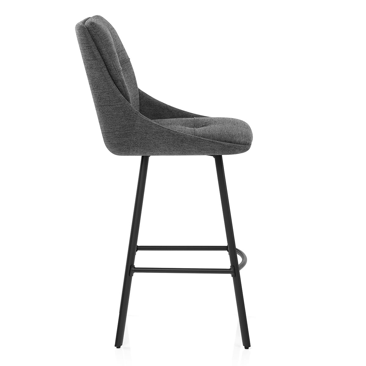 Nova Bar Stool Charcoal Fabric