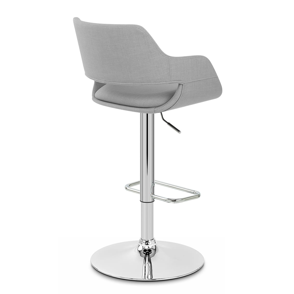 Nuevo Bar Stool Grey Fabric