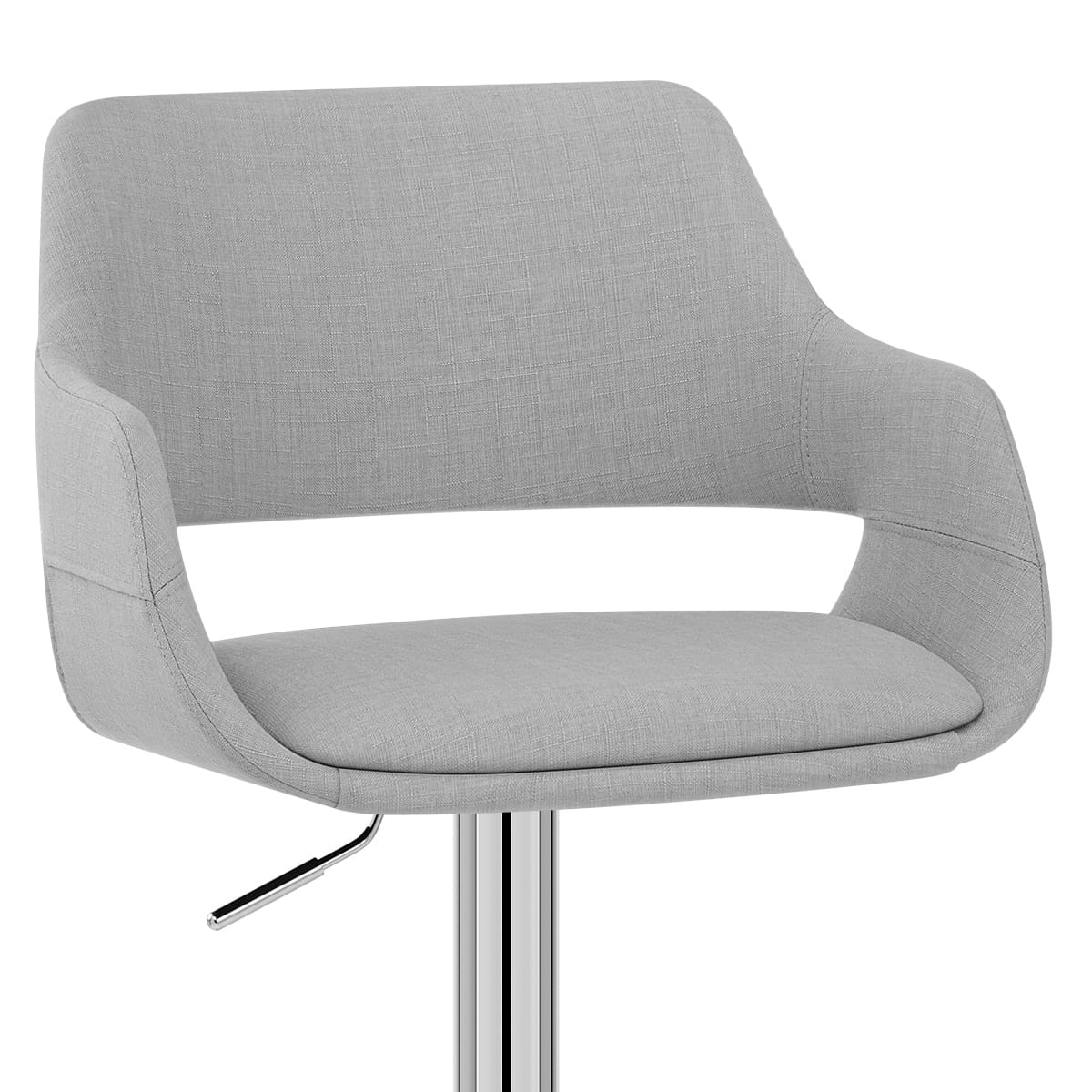 Nuevo Bar Stool Grey Fabric