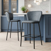 Odette Bar Stool Antique Blue