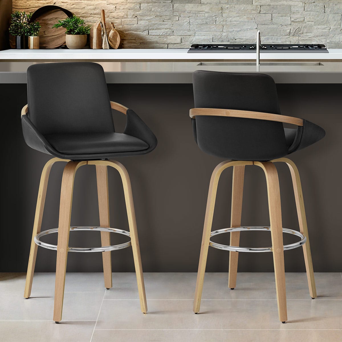Ohio Bar Stool Black
