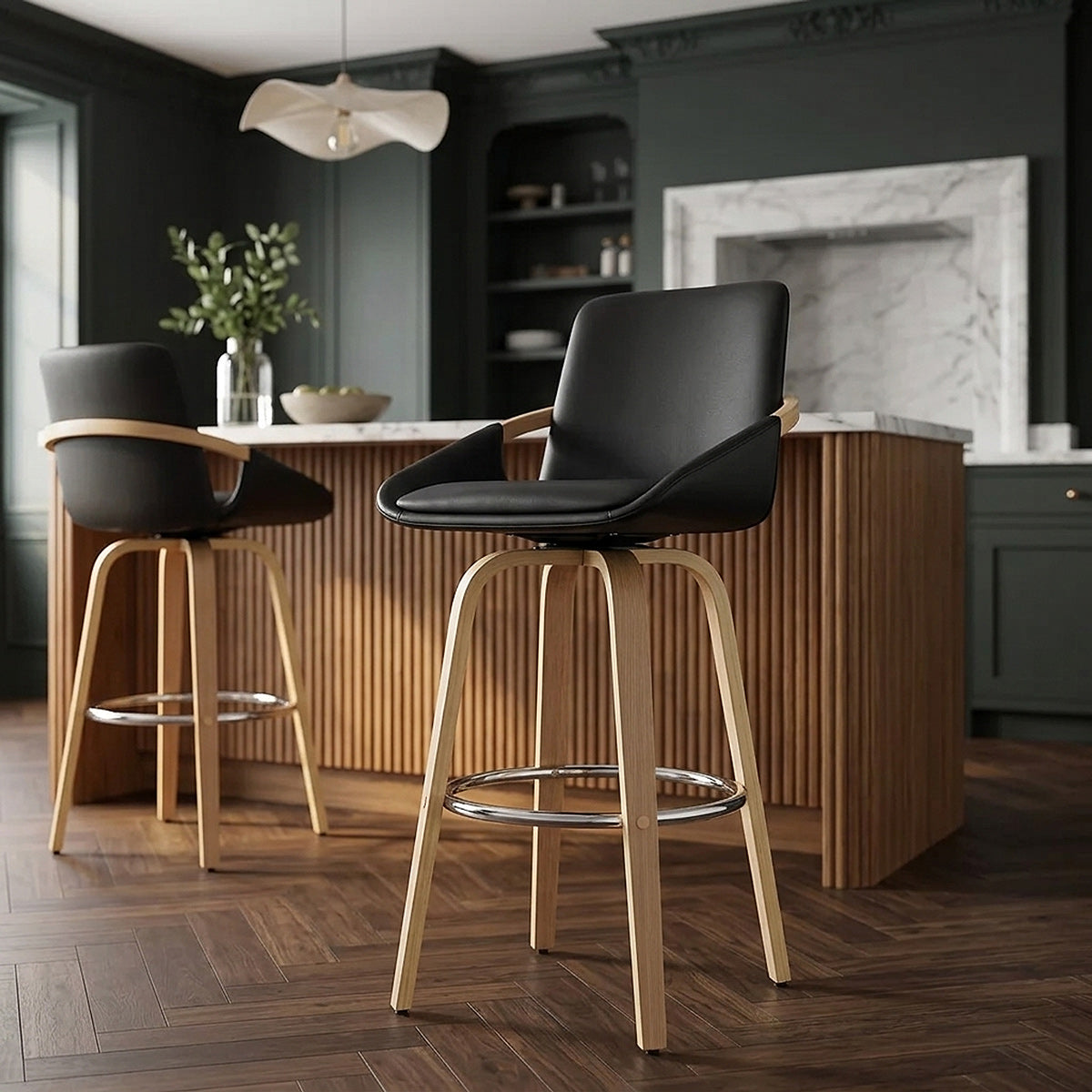Ohio Bar Stool Black