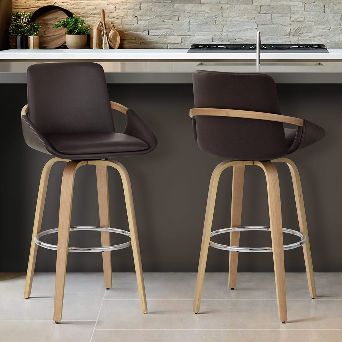 Ohio Bar Stool Brown