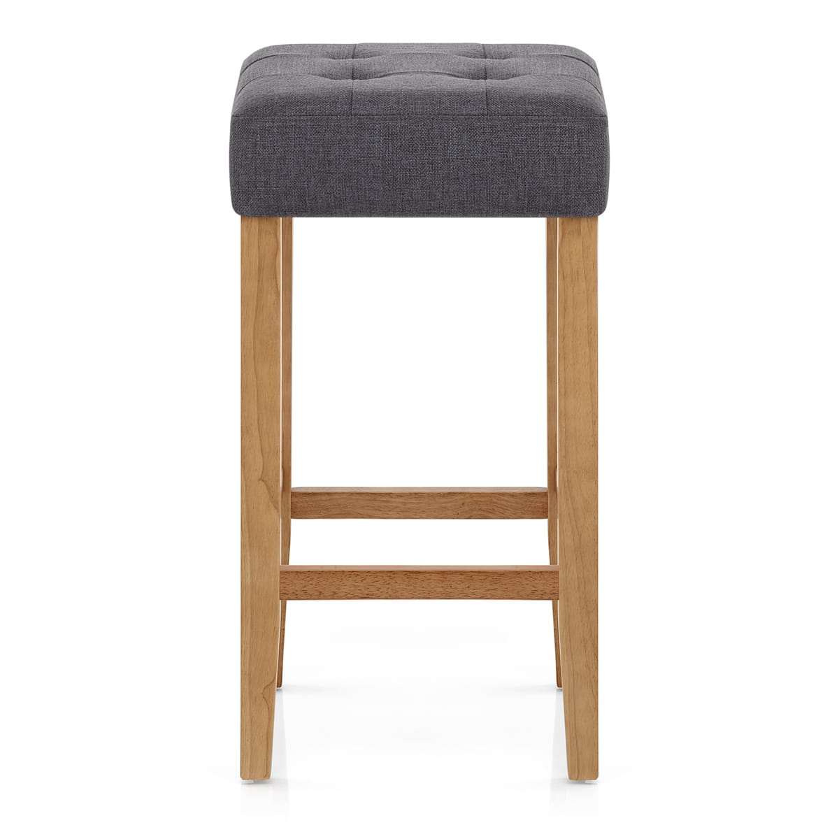Oliver Oak Stool Charcoal Fabric