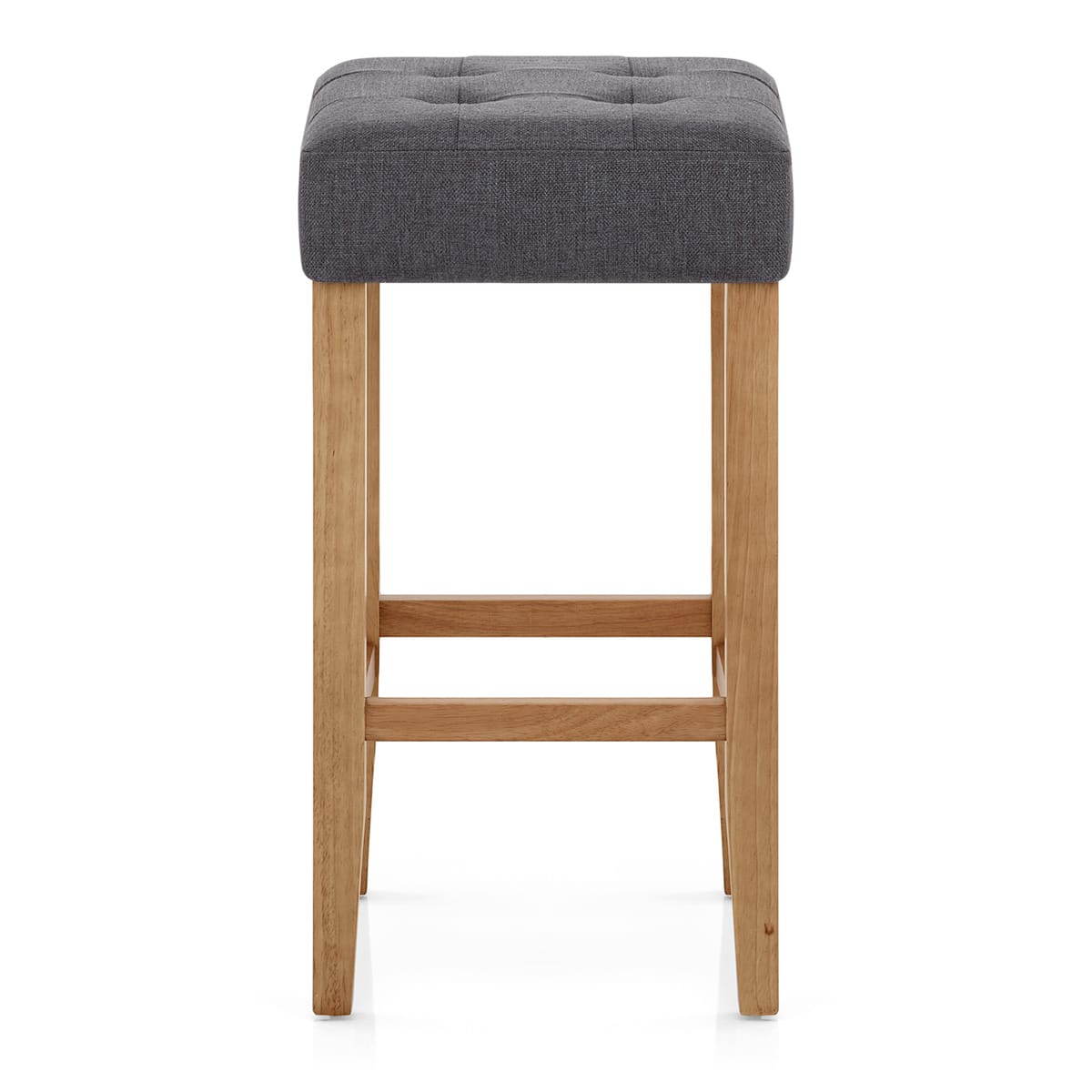 Oliver Oak Stool Charcoal Fabric