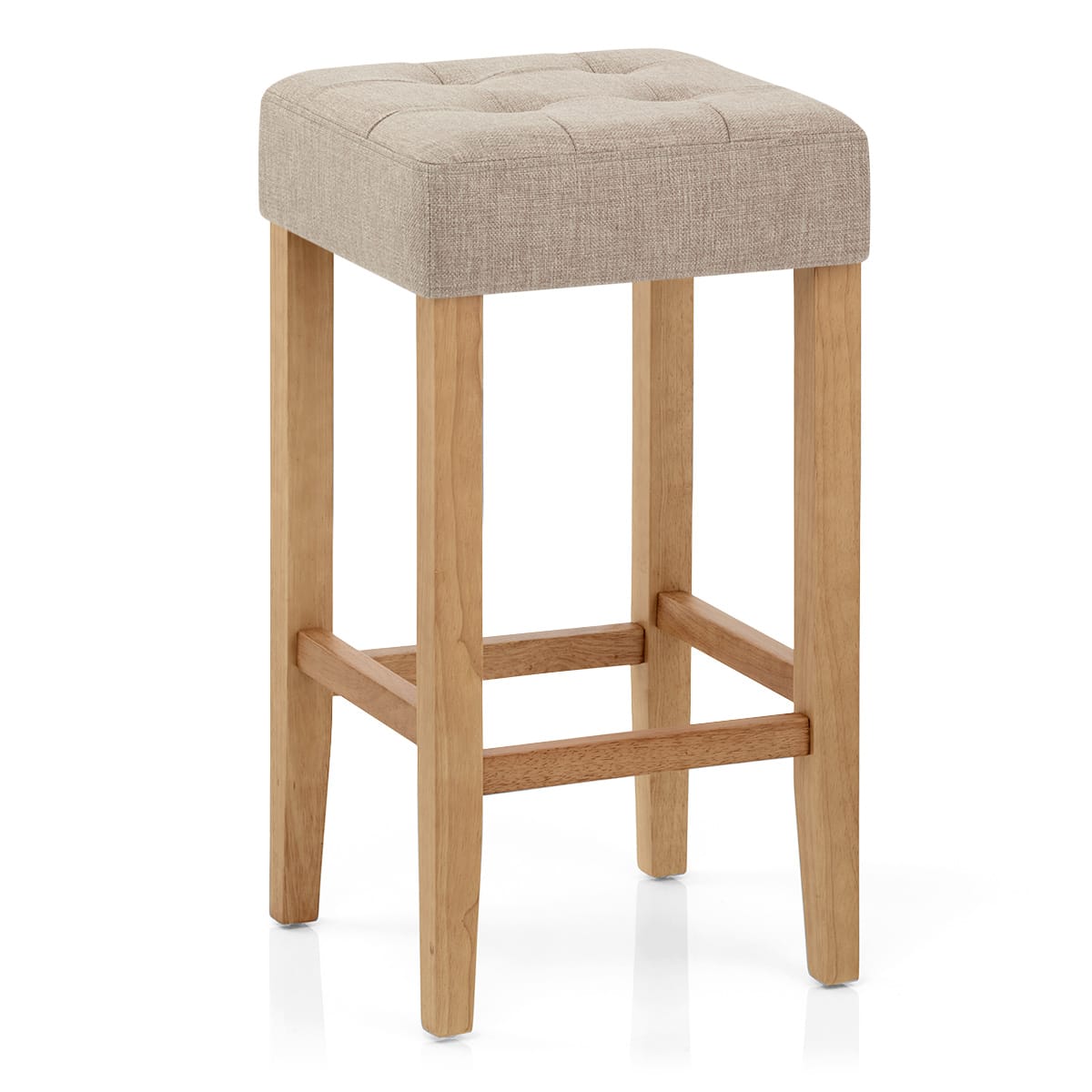Oliver Oak Stool Tweed Fabric