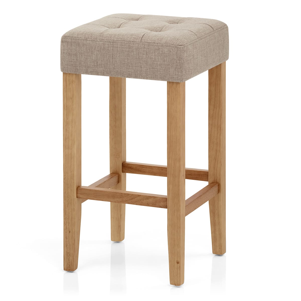 Oliver Oak Stool Tweed Fabric