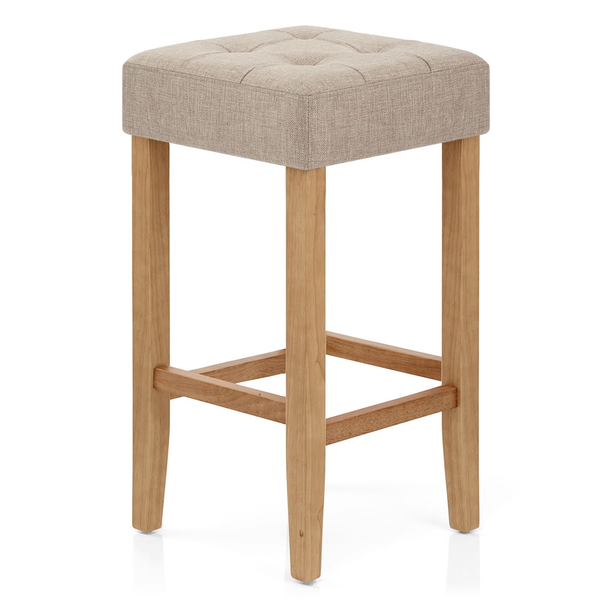 Oliver Oak Stool Tweed Fabric