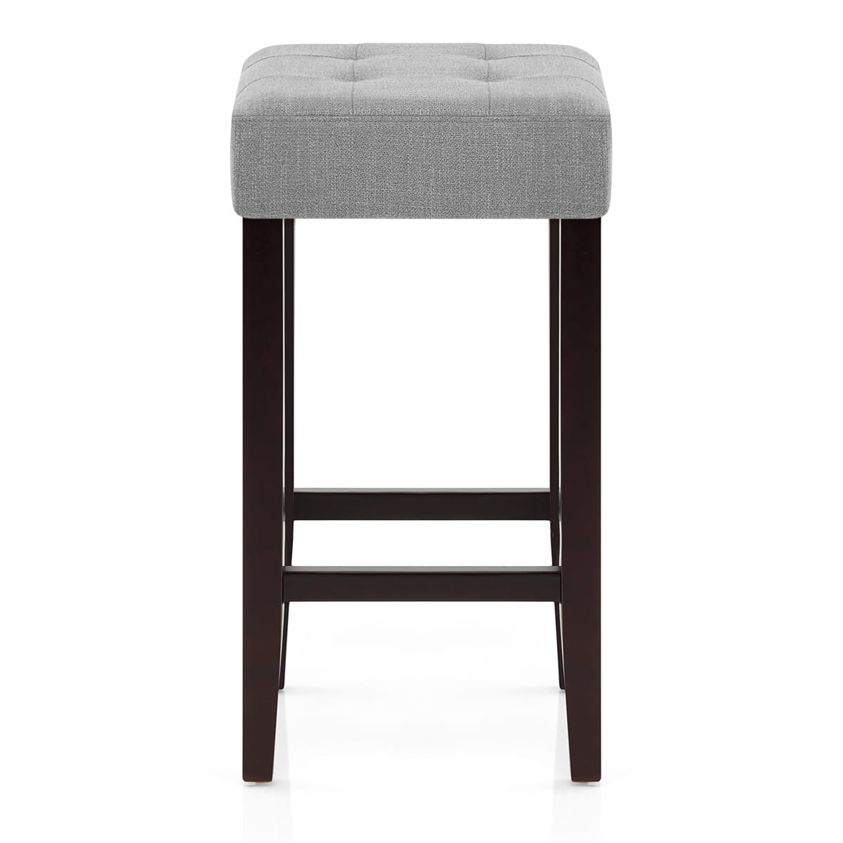 Oliver Wenge Stool Grey Fabric
