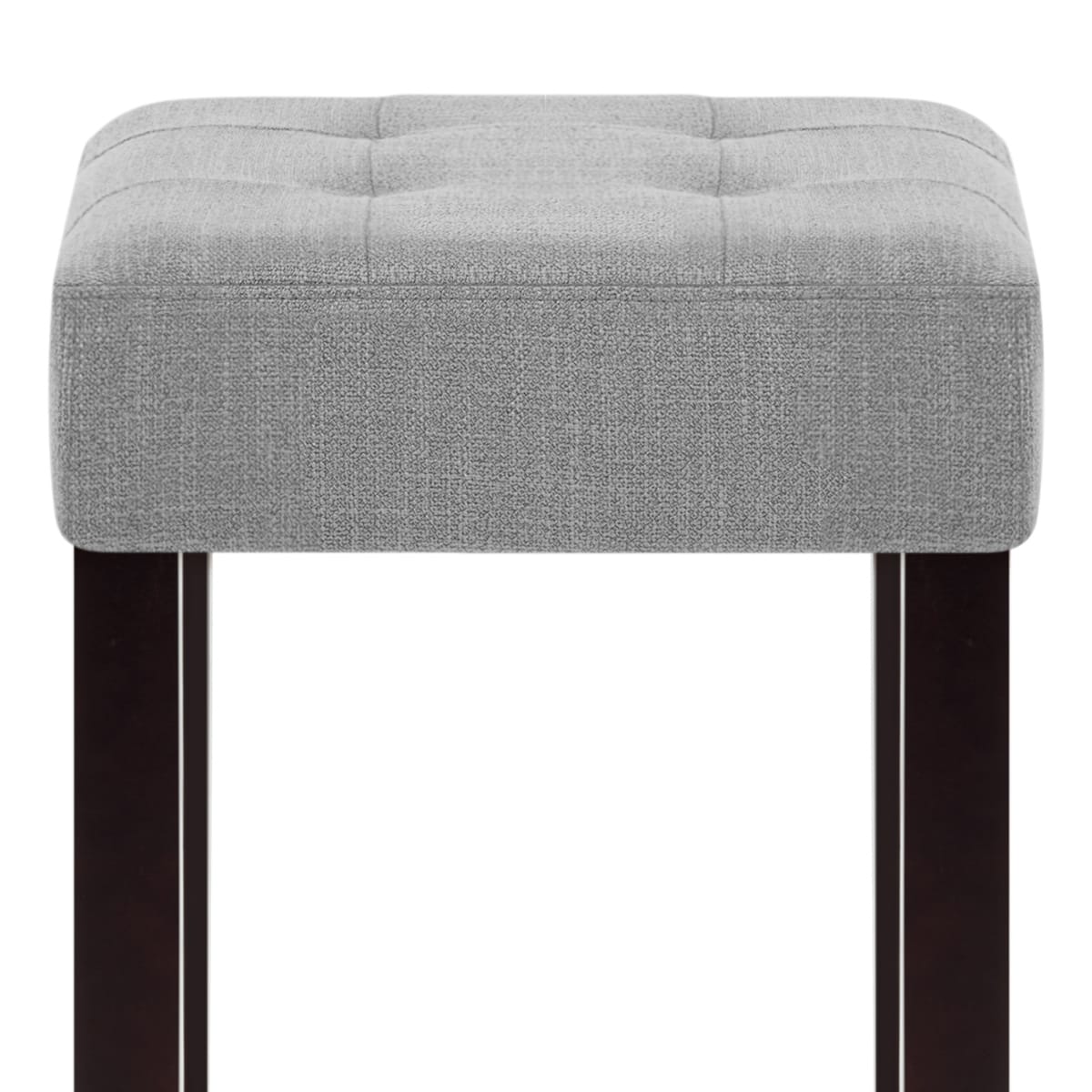 Oliver Wenge Stool Grey Fabric