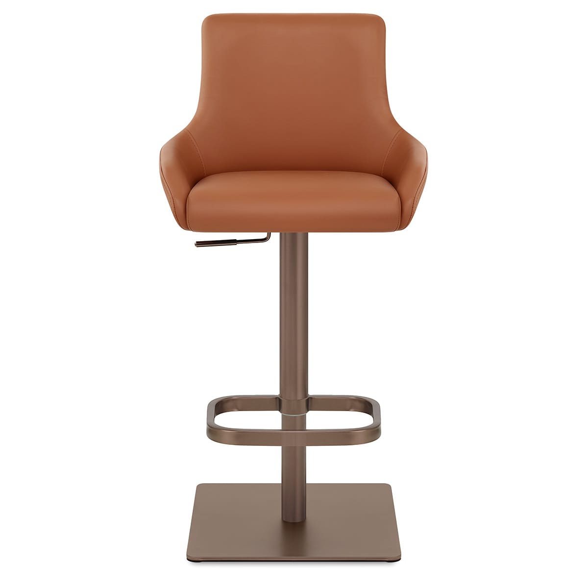 Olivia Bronze Bar Stool Tan