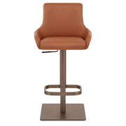 Olivia Bronze Bar Stool Tan