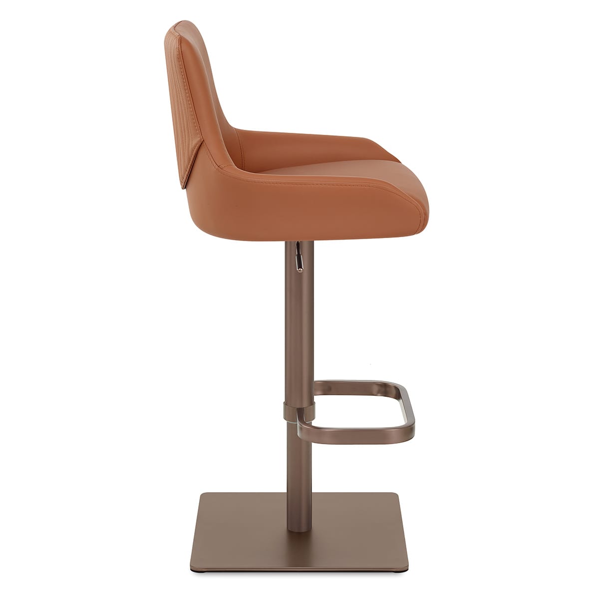 Olivia Bronze Bar Stool Tan