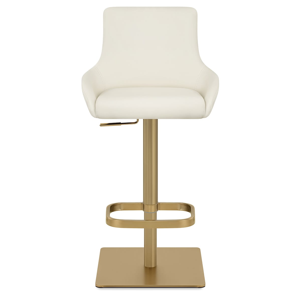 Olivia Gold Bar Stool Ivory