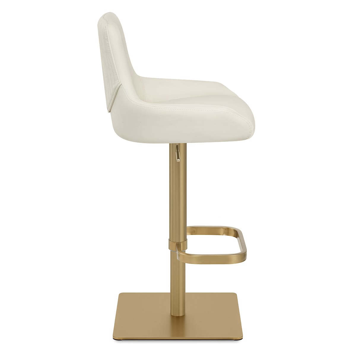 Olivia Gold Bar Stool Ivory