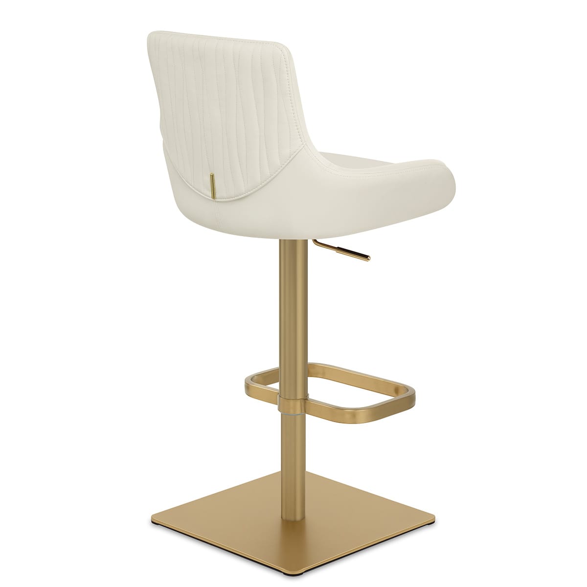 Olivia Gold Bar Stool Ivory