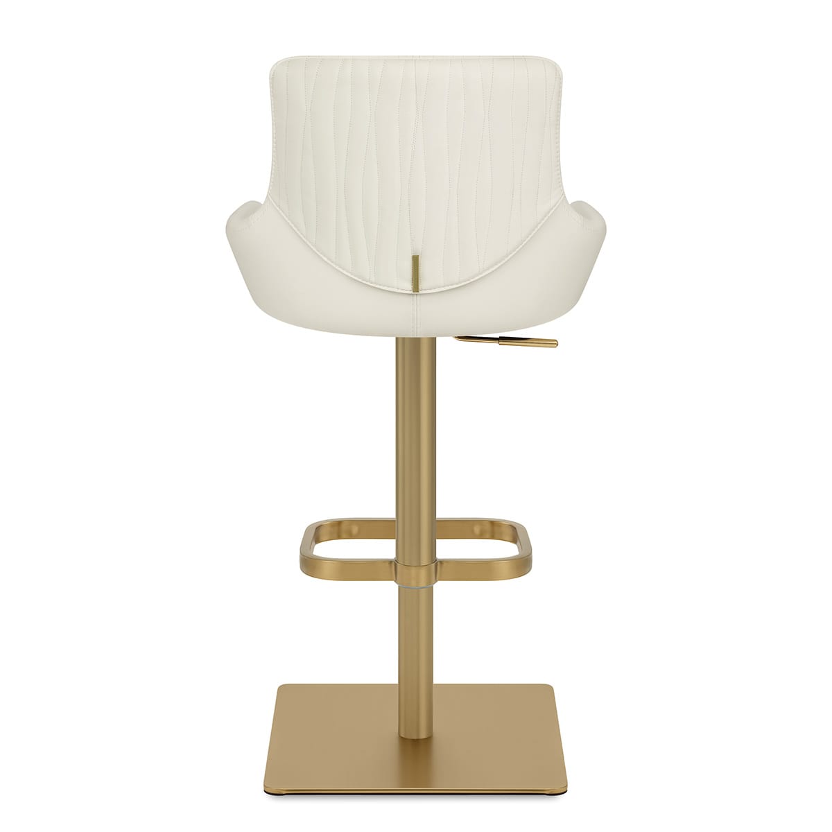 Olivia Gold Bar Stool Ivory