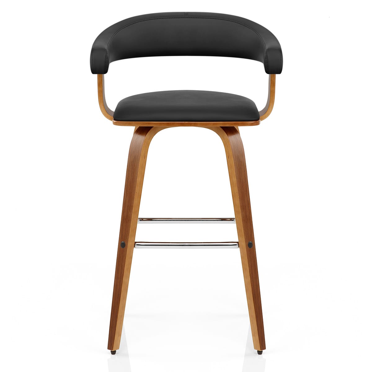 Ontario Walnut Bar Stool Black
