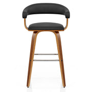 Ontario Walnut Bar Stool Black