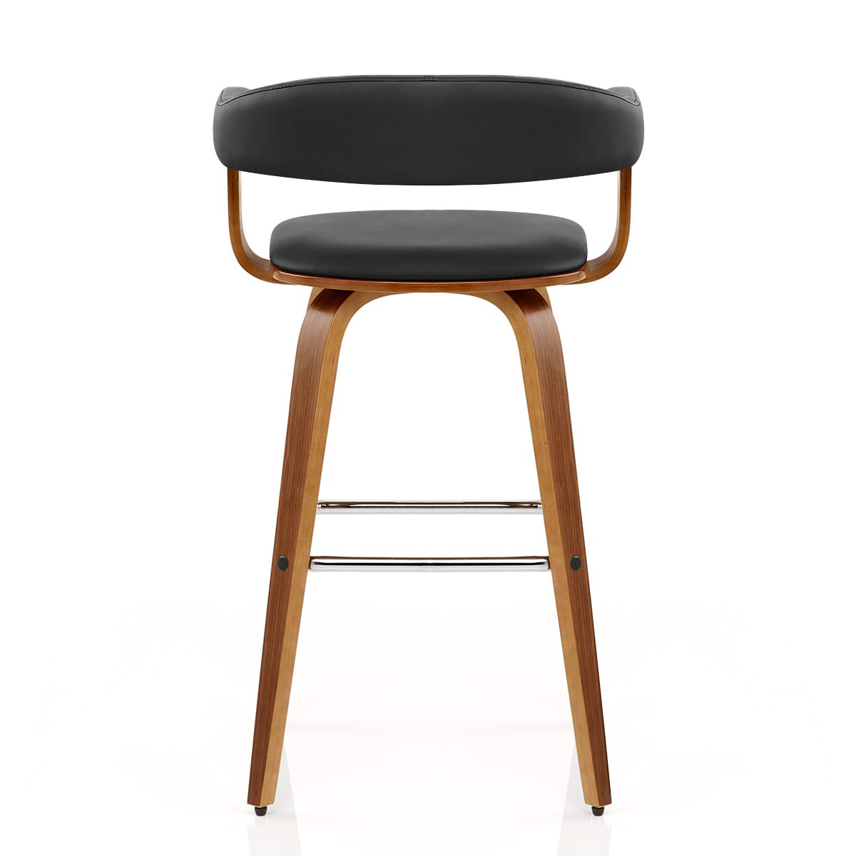 Ontario Walnut Bar Stool Black
