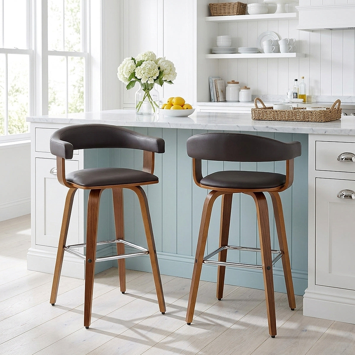 Ontario Walnut Bar Stool Brown