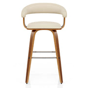 Ontario Walnut Bar Stool Cream